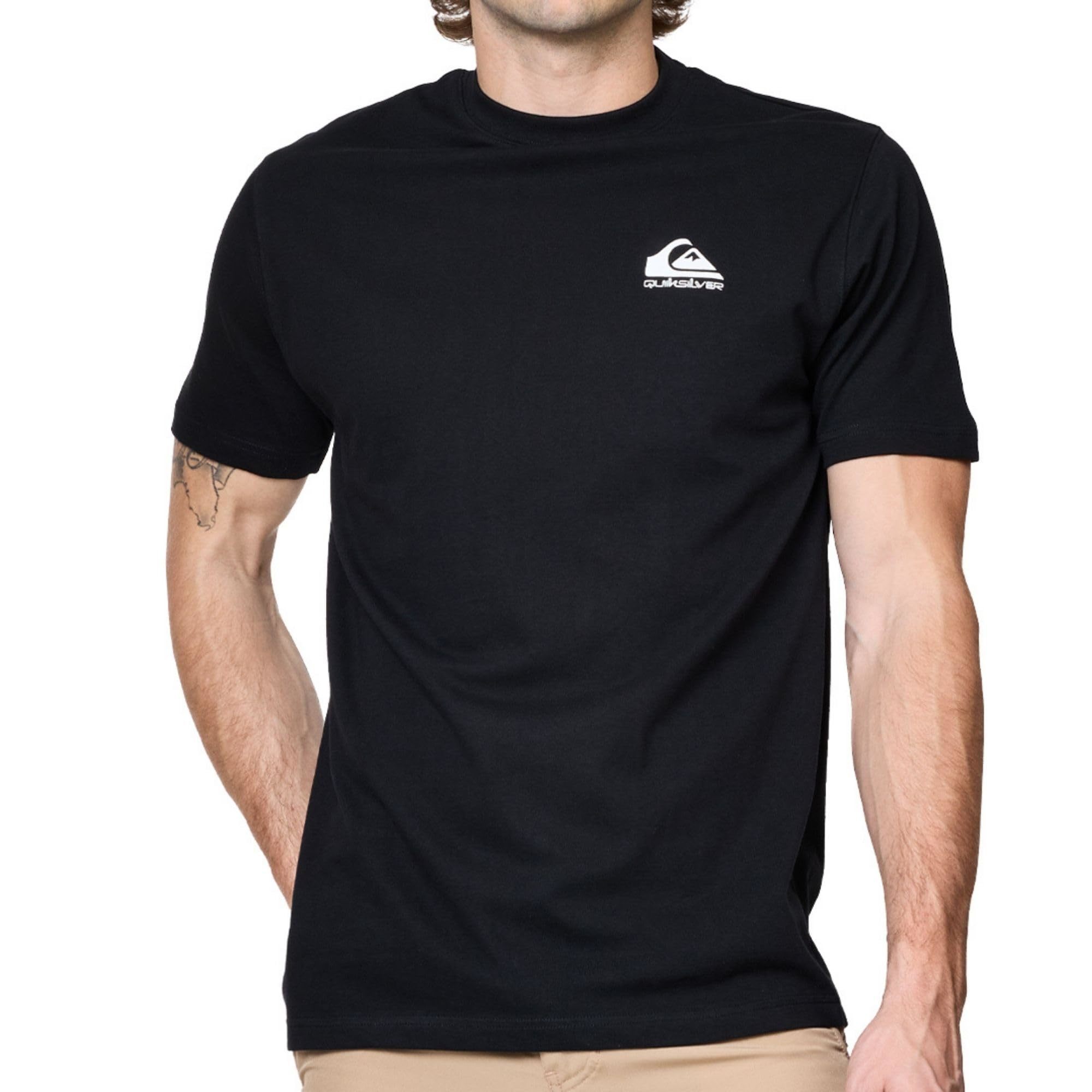 New Quiksilver Big And Tall T-Shirts For Men - Mens Short Sleeve Cotton Crewneck